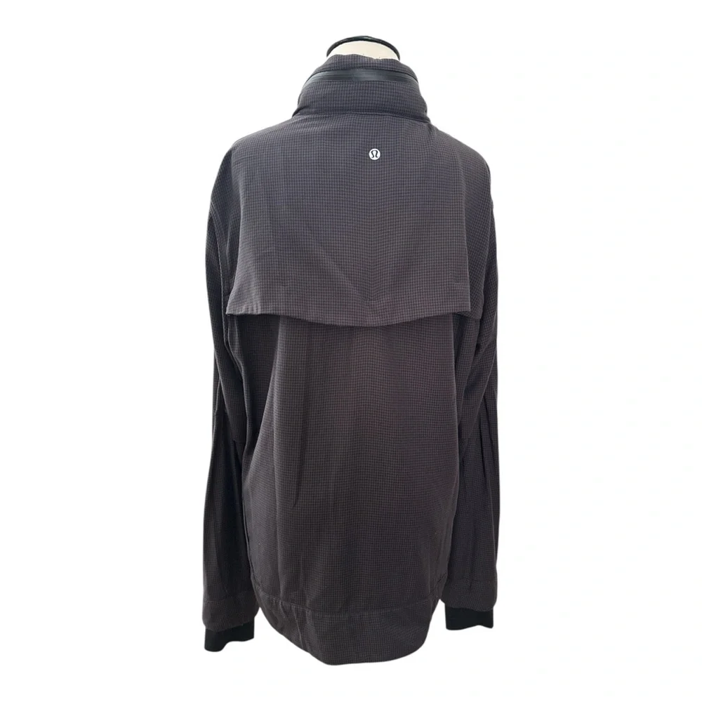 Lululemon Relay Jacket Men’s Large L Houndstooth Swift Mojave Packable‎ Hood